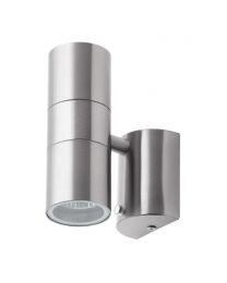 Jared Outdoor Up and Down Wall Light with Photocell, Stainless Steel