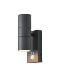 Jared Outdoor Wall Light with PIR Sensor, Anthracite