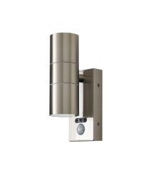 Jared Outdoor Wall Light with PIR Sensor, Stainless Steel