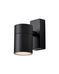 Jared Outdoor Up or Down Wall Light, Black