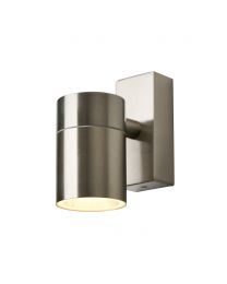 Jared Outdoor Up or Down Wall Light, Stainless Steel