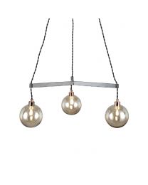 Juniper Medium Ceiling Pendant, Copper and Black