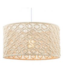 Large Macrame Easyfit Shade, Ivory