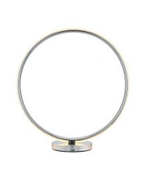 Lena Ring LED Table Lamp, Chrome