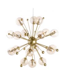 Lincoln Pendant Ceiling Light, Satin Brass