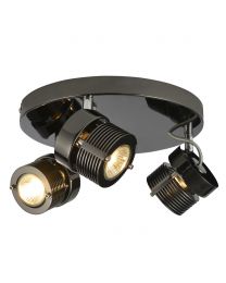 Lucas Ceiling Spotlight Plate, Black Chrome