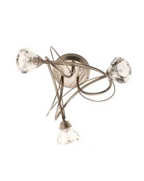 Marianne Small Flush Ceiling Light Brass