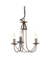 Marilyn 3 Light Chandelier, Pewter