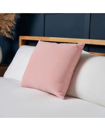 Matte Velvet Cushion, Blush Styled on Bed