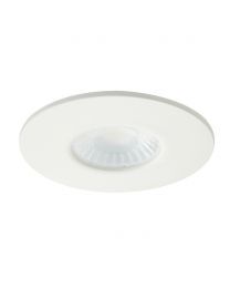 Nate Fixed Fire Rated LED IP65 Downlight, Matte White