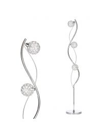 Orianna Floor Lamp, Chrome