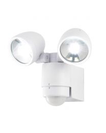 Orion Twin LED Spotlight with PIR Sensor, White