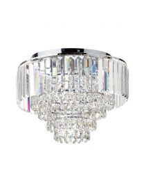 Paladina Flush Ceiling Light, Chrome