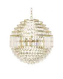 Paladina Large Ball Ceiling Pendant, Brass