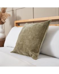 Plain Cushion with Flange Edge, Olive