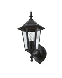 Reeta Outdoor Lantern Wall Light, Black