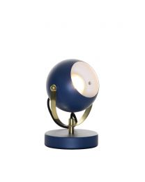 Rowan Eyeball Table Lamp, Navy