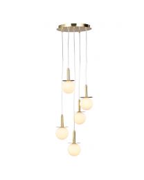 Sally Cluster Ceiling Pendant, Brass