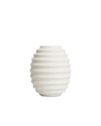 Small Beehive Style Ceramic Vase, Cream