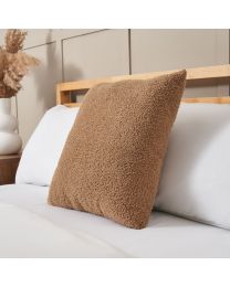 Really Soft Teddy Bear Fleece Cushion, Brown