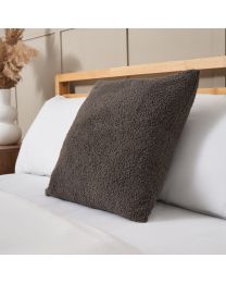 Really Soft Teddy Bear Fleece Cushion, Grey