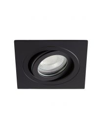 Sym Square IP65 Tiltable Downlight, Matte Black