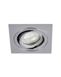 Sym Square IP65 Tiltable Downlight, Satin Nickel