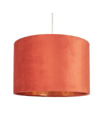 Velvet 30cm Easyfit Shade, Burnt Orange