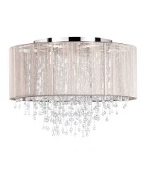 Viola Flush Ceiling Light, Champagne