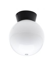 Westray Outdoor Globe Ceiling Light, Black