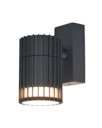 Zeb Outdoor Fixed Down Wall Light, Anthracite