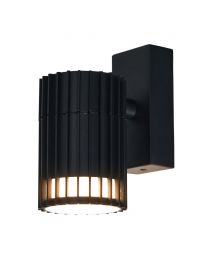 Zeb Outdoor Fixed Down Wall Light, Black