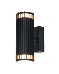 Zeb Outdoor Up and Down Wall Light, Black