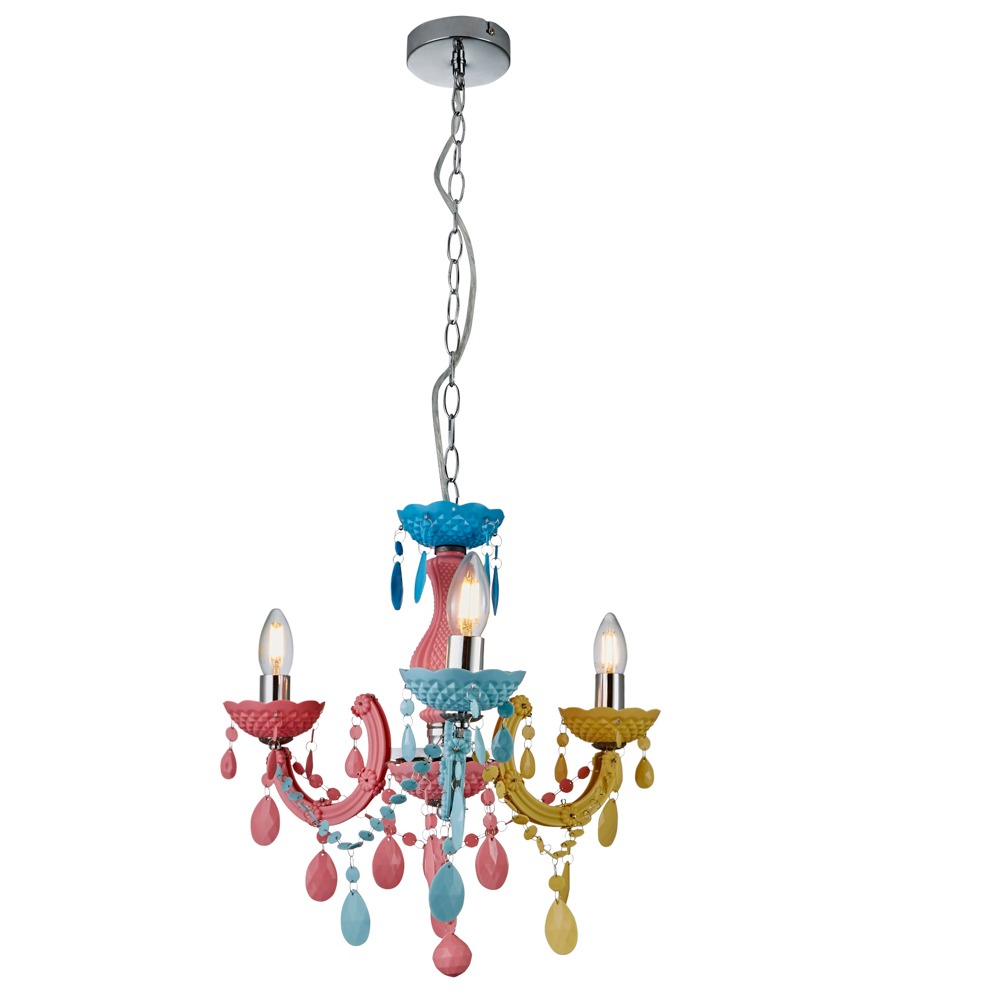 Glow Marie Funky Chandelier, Multi