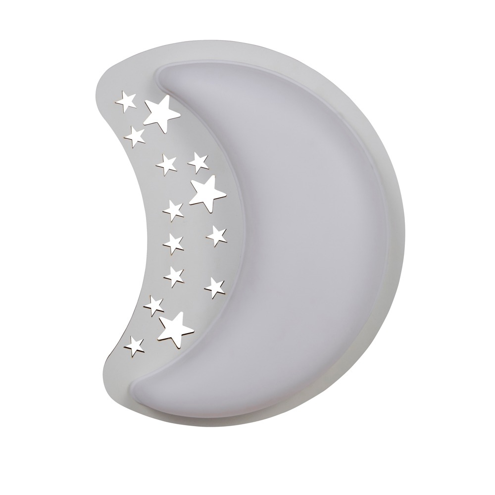 Glow Moon Wall Light, White