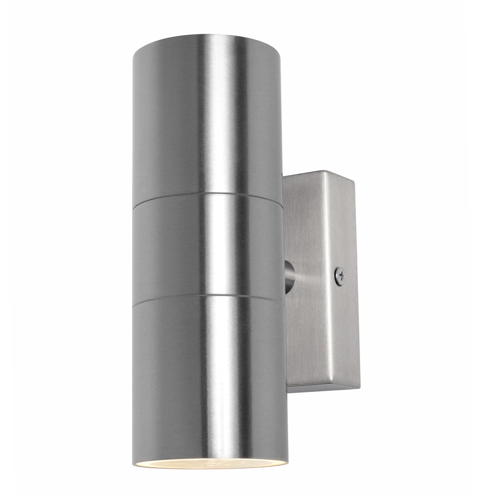 Jared Outdoor Up and Down Wall Light, Stainless Steel