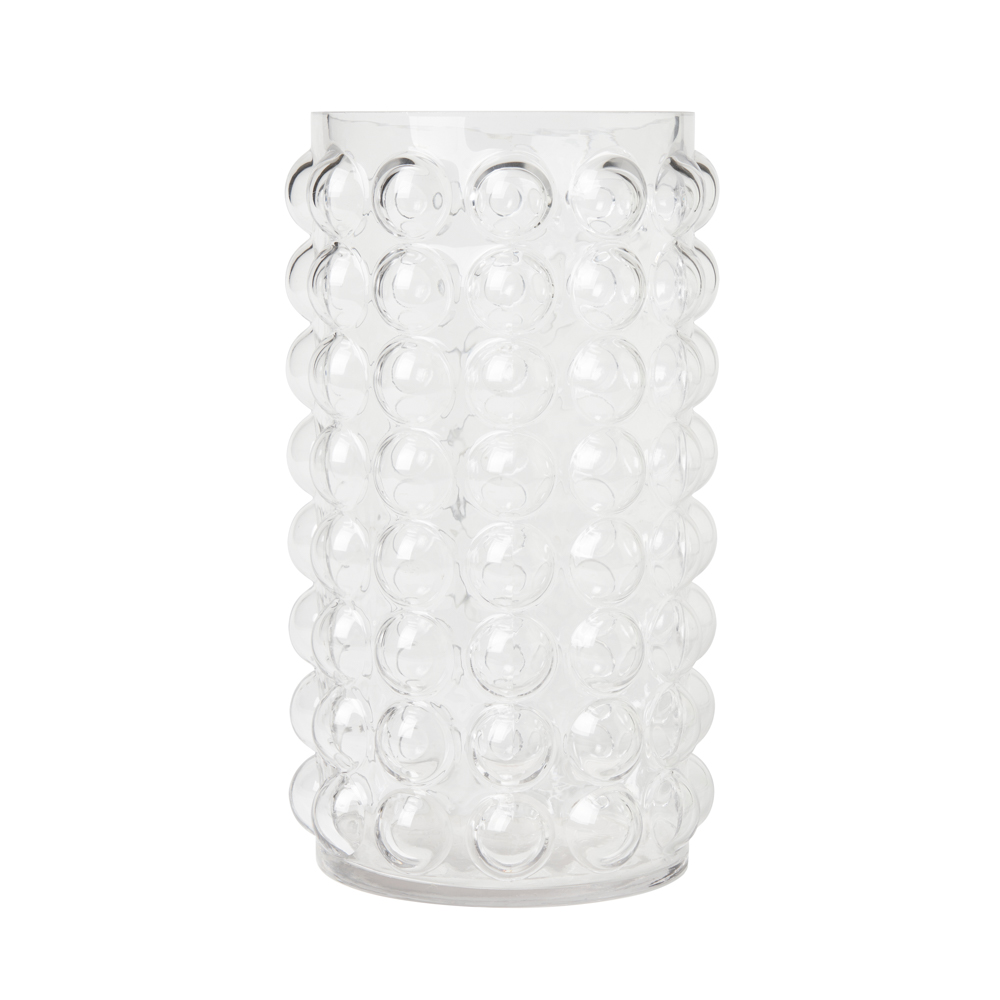 Medium Bobble Glass Vase, Clear