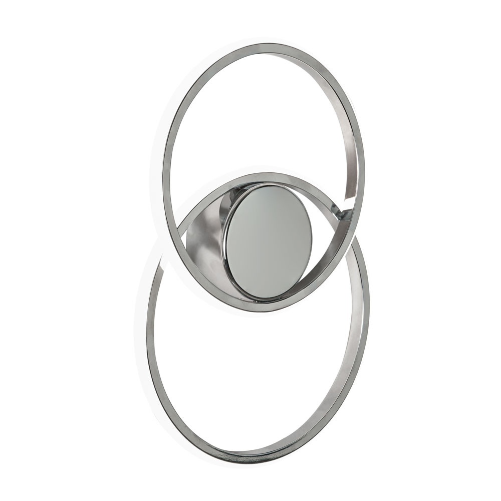 Pei Rings LED Ceiling or Wall Light, Chrome