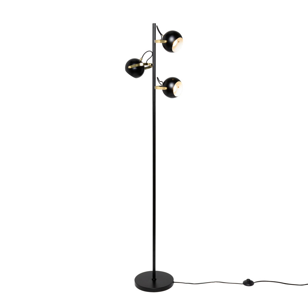 Rowan Eyeball Floor Lamp, Black