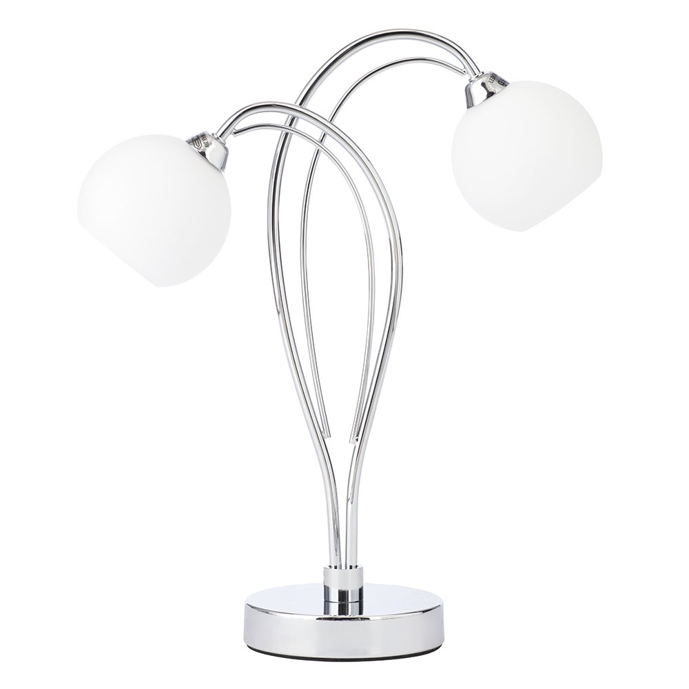 Soni Table Lamp, Chrome