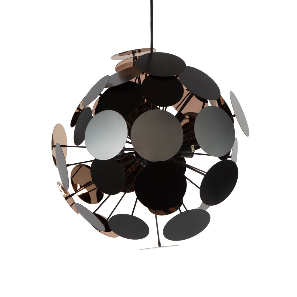 Sputnik Discs Ceiling Pendant Light, Matte Black